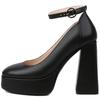 Women's High Heels Pumps Shoes Platform Elegant 2024 Ankle Straps Black White Purple Heeled Dance Party Wedding Shoes Ladies