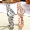 New Women Diamond Set Watch Mermaid Steel Band Full Diamond British Watch Light Luxury Fashion Design Watches