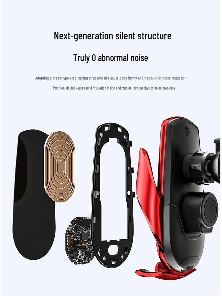 M123 Magic Clip Wireless Car Charger & Auto Clamping Phone Holder