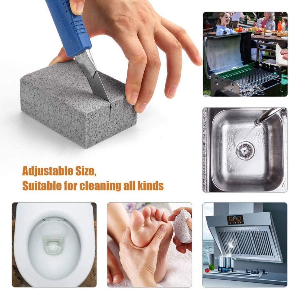 Pumice Brick BBQ Grill Cleaning Brick Temperature Resistance Camping Grease Cleaner  Travel