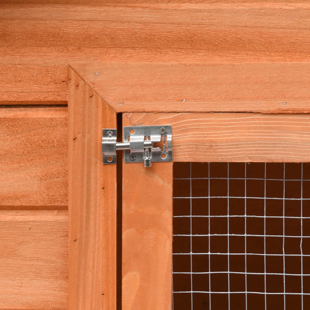 Rabbit Hutch 310 x 70 x 87 cm Pine & Spruce Wood