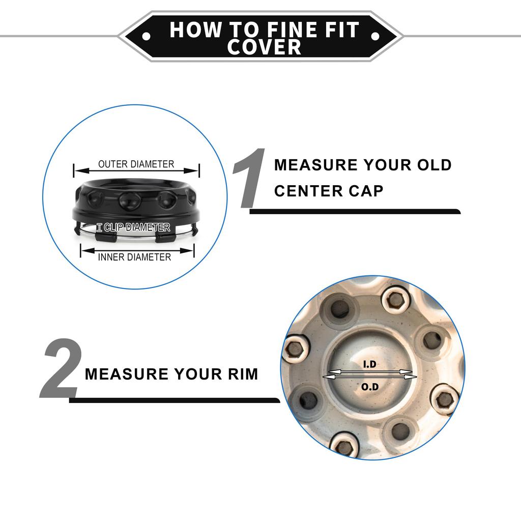 VekAuto Колпак ступицы колеса 60 мм 2,36 дюйма наружный диаметр Центральная крышка ступицы для автомобиля грузовика