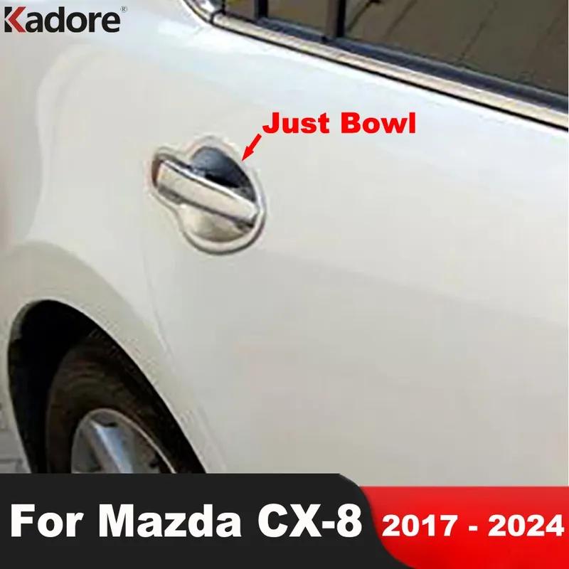 Для Mazda CX8 CX-8 2017 2018 2024 Хромированная Накладка на Чашу Ручки Боковой Двери Автомобильные Аксессуары