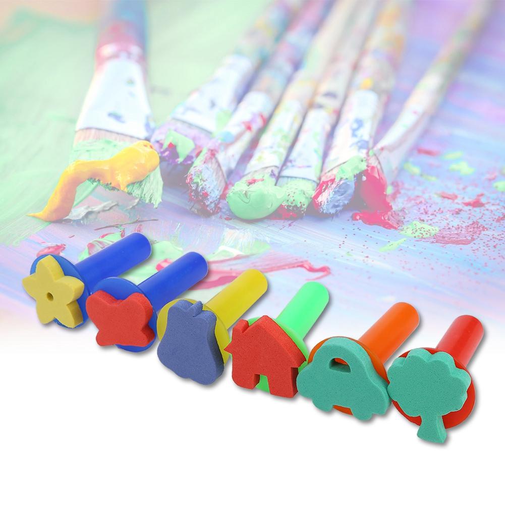 39 шт. DIY Детские цветные губки для рисования Кисти для рисования Doodle Детские игрушки Инструменты