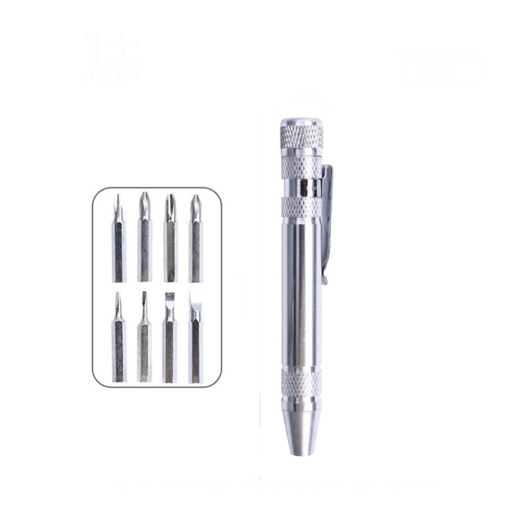 Pocket Phone Repair Hand Tools Kit 8 In 1 Screwdriver Set Durable Mini Screwdriver Pen