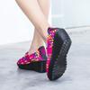 Women's Woven Sandals Summer Sloping Puffy Cake Thick Sole Cloth Fish Mouth Sports Sandals
