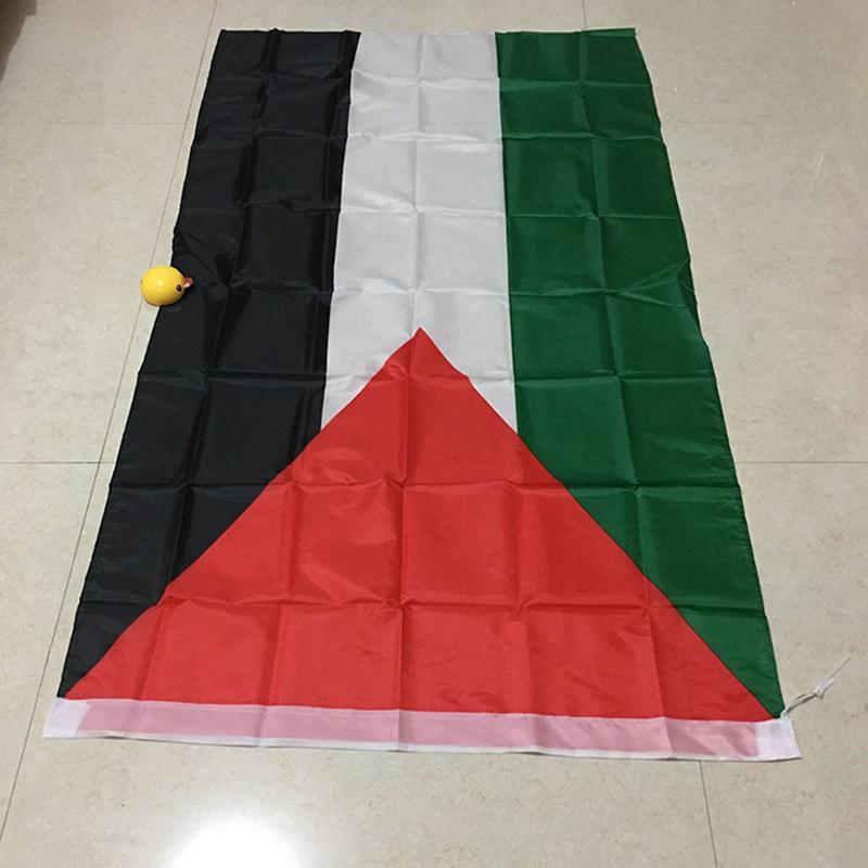 Большой флаг Палестины, полиэстер, 150 x 90 см, палестинский баннер Газы