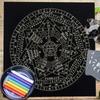 Метафизический игровой коврик Маятниковые гадания Алтарная скатерть Настольная игра Кард-пад