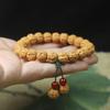 Браслет из семян Бодхи с мелким узором, DIY украшение из семян Бодхи для мужчин и женщин, Ежедневное украшение на запястье