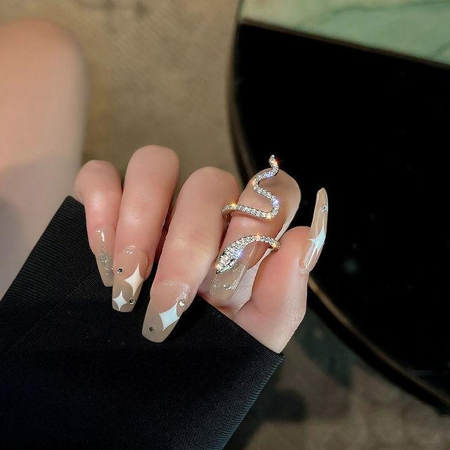 Кольцо Love Inkstone Rhinestone Ring Set Женский уникальный дизайн Модное индивидуальное кольцо Свадебные украшения Подарок на день рождения