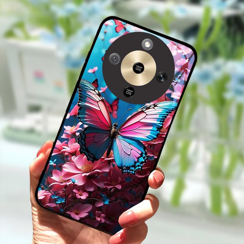 Для Honor X9d HonorX9d Чехол MTN-NX1 Роскошный Расписной Чехол Закаленное Стекло Корпус Телефона Для Honor X 9 D Fundas Coque Защита Камеры