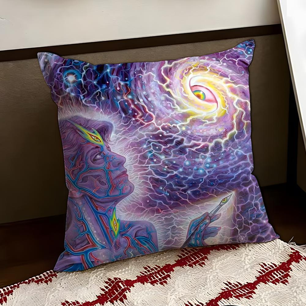 AAlex GreyS Art Cushion Cover Reversible Soft Durable Pillow Cover Home  Car MultiScene Use for Daily Comfort