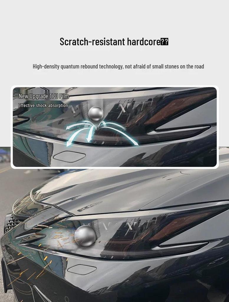 Lexus LX570 Headlight Film – Transparent Smoked Light-Control Protective Film