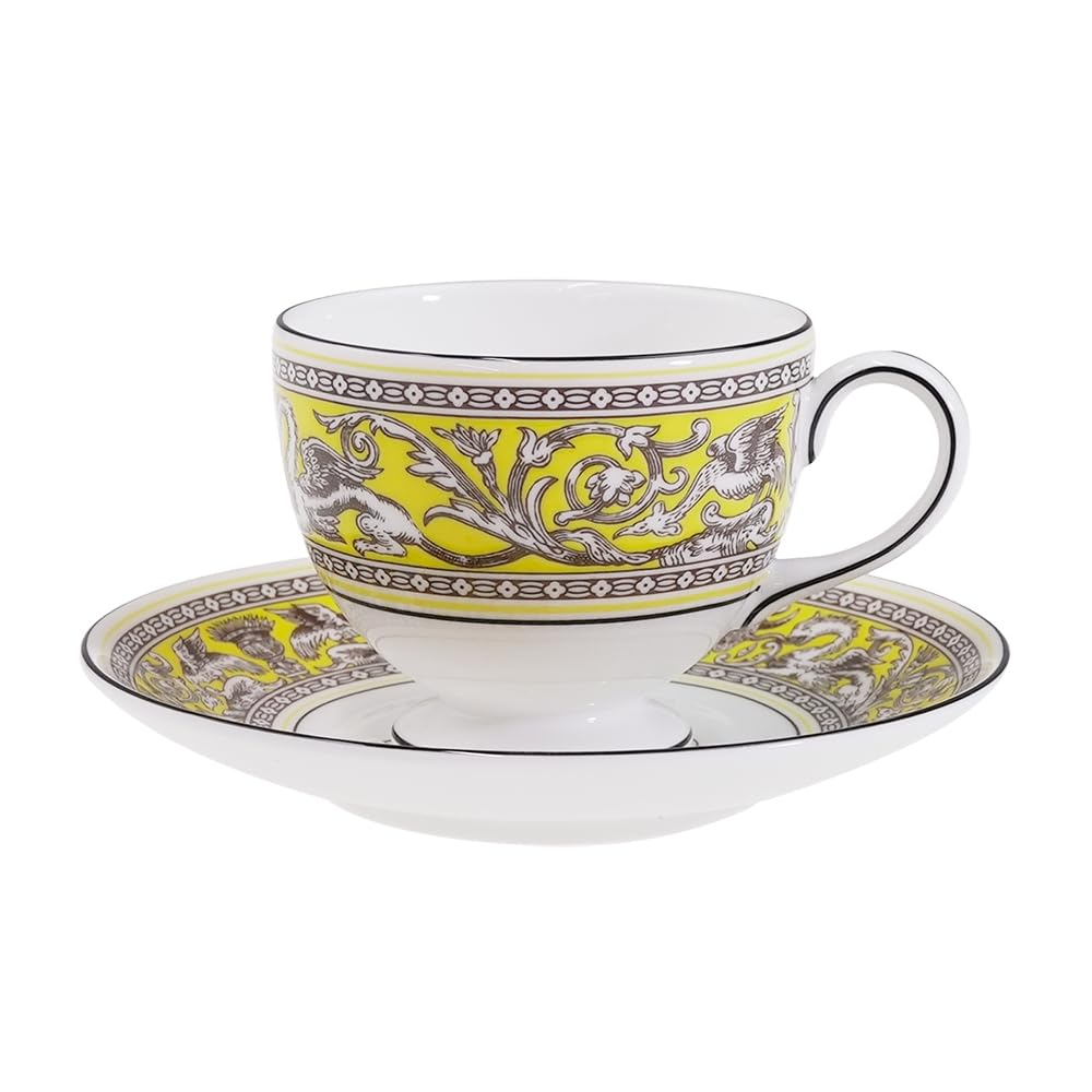 Wedgwood Florentine Citron Чашка для чая с блюдцем и