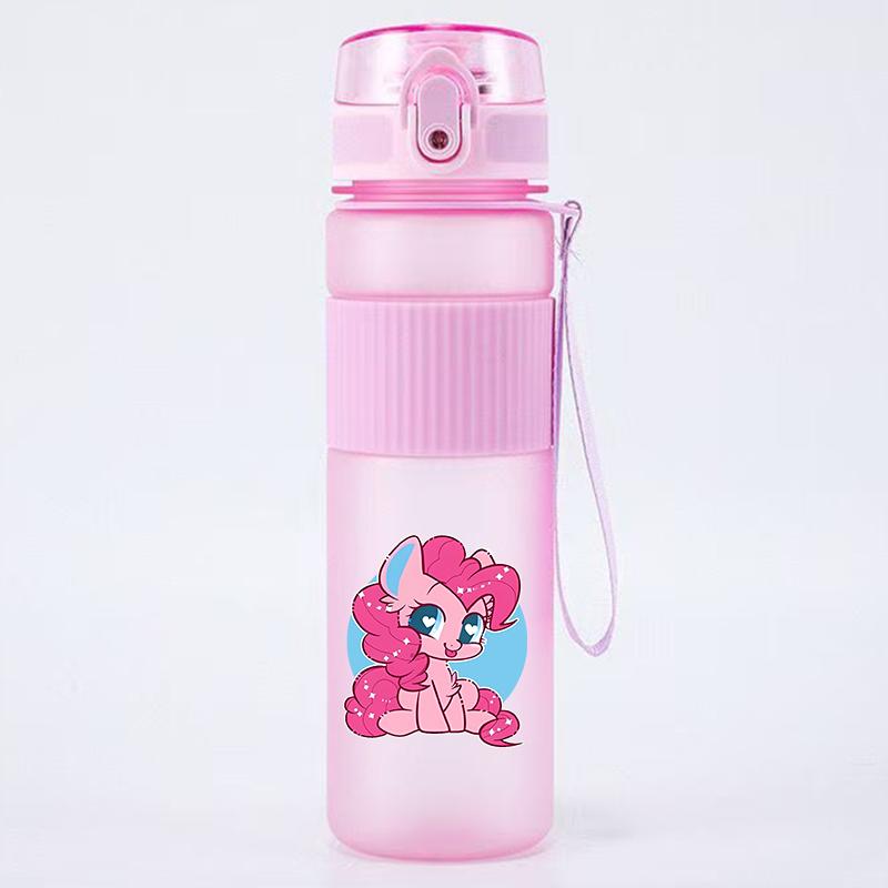 My Little Pony Девочки Спортивная Бутылка для Воды Аниме Мотивационная Герметичная Портативная Многоразовые Стаканы Для Путешествий на Открытом Воздухе Тренажерного Зала Кувшины Подарок 550 мл Безопасно для Детей