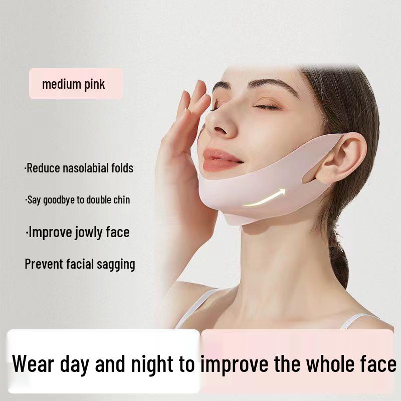 Маска для лифтинга и подтяжки V-лица - Решение для двойного подбородка и скульптурирования лица с креплением за уши