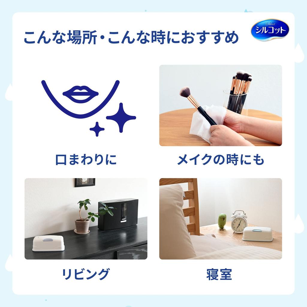 Silcot and Soft Wet Value 464 Pure Pure Сменные салфетки [Плотные листы], Упаковка, Листы, Вода, 99% воды,