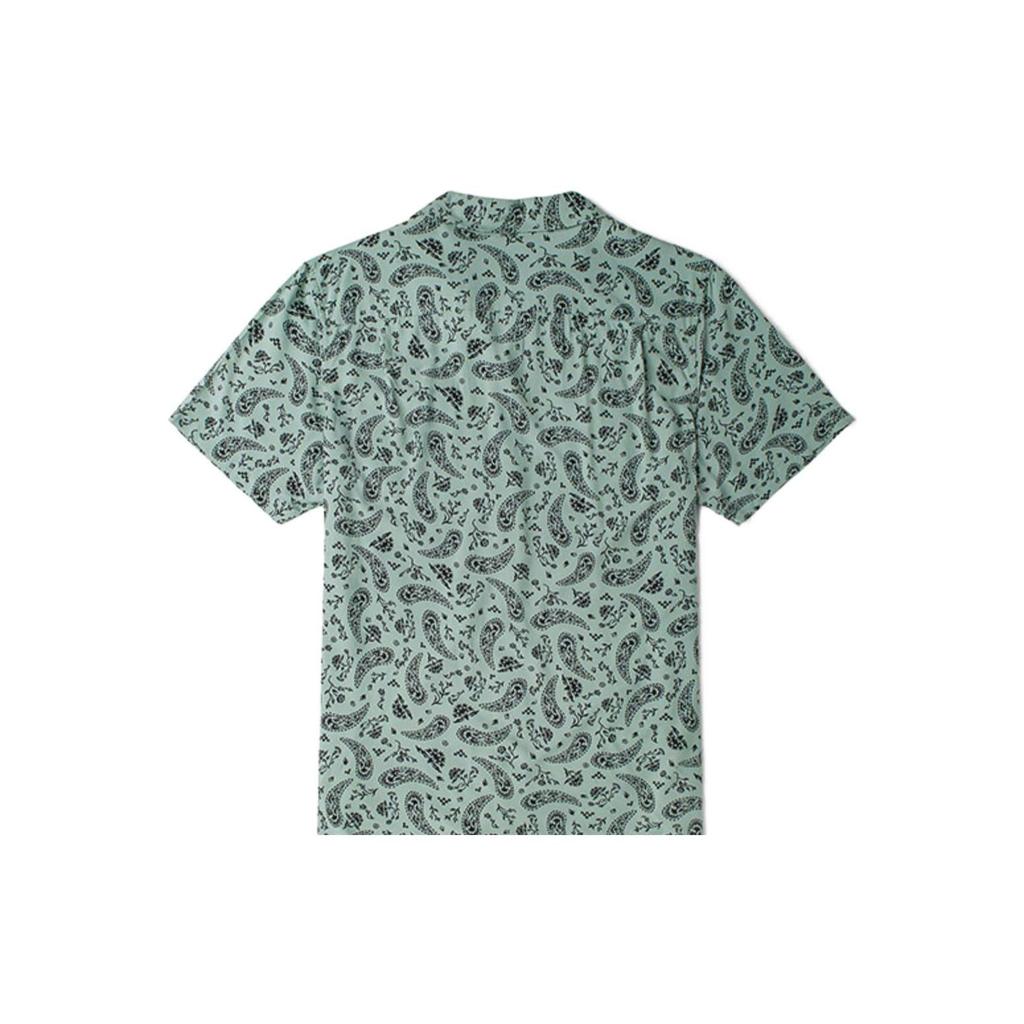 Vans Бандана По всей поверхности Печать логотипа Рубашка Поло Мужские Рубашки Зеленый VN0A5KMOYV2