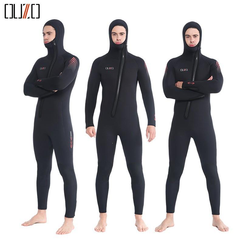 Mens 7mm Thick Neoprene Wetsuit Full Body Dive Suit Freediving Surfing Winter Swimming Warmth