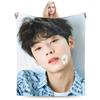 Пледы с Ча Ын У Фланелевые Весна/Осень Kpop Дышащий Теплый Плед для Кровати Наружный Покрывало