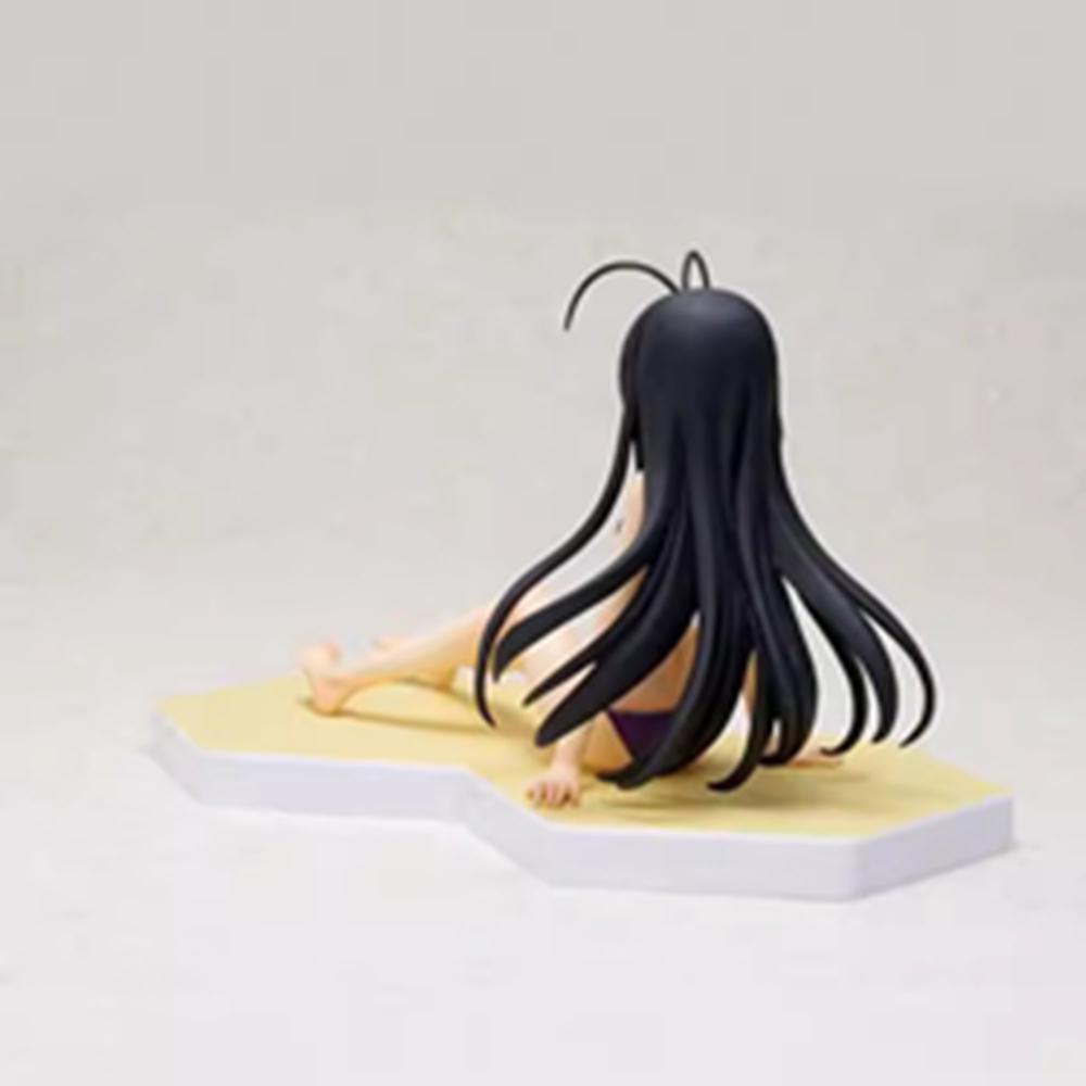 8.5 см Аниме Accel World Куроюкихимэ Фигурка Beach Queens 1/10 Купальник Сидящая Модель Игрушка Подарок Коллекция Кукол Фигурка Действия ПВХ