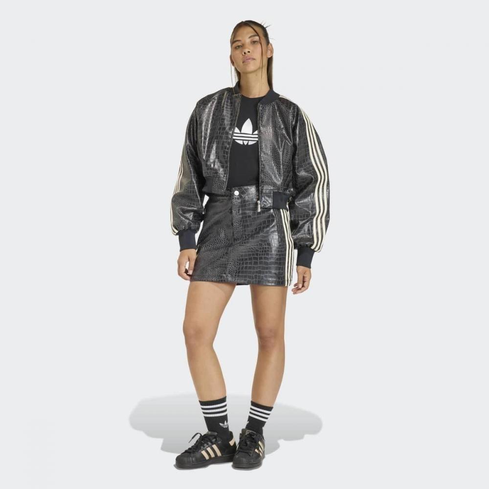 adidas Женская модная куртка из искусственной кожи Sst Ke5035