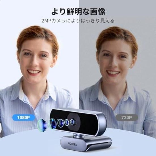 Веб-камера UGREEN FineCam Lite 1080P30Hz 2 миллиона пикселей 85° сверхширокий угол обзора космический серый