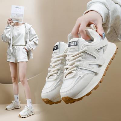 INS корейский стиль обувь для папы на платформе весенние новые уличные студенческие кроссовки для бега для отдыха FD6682-2