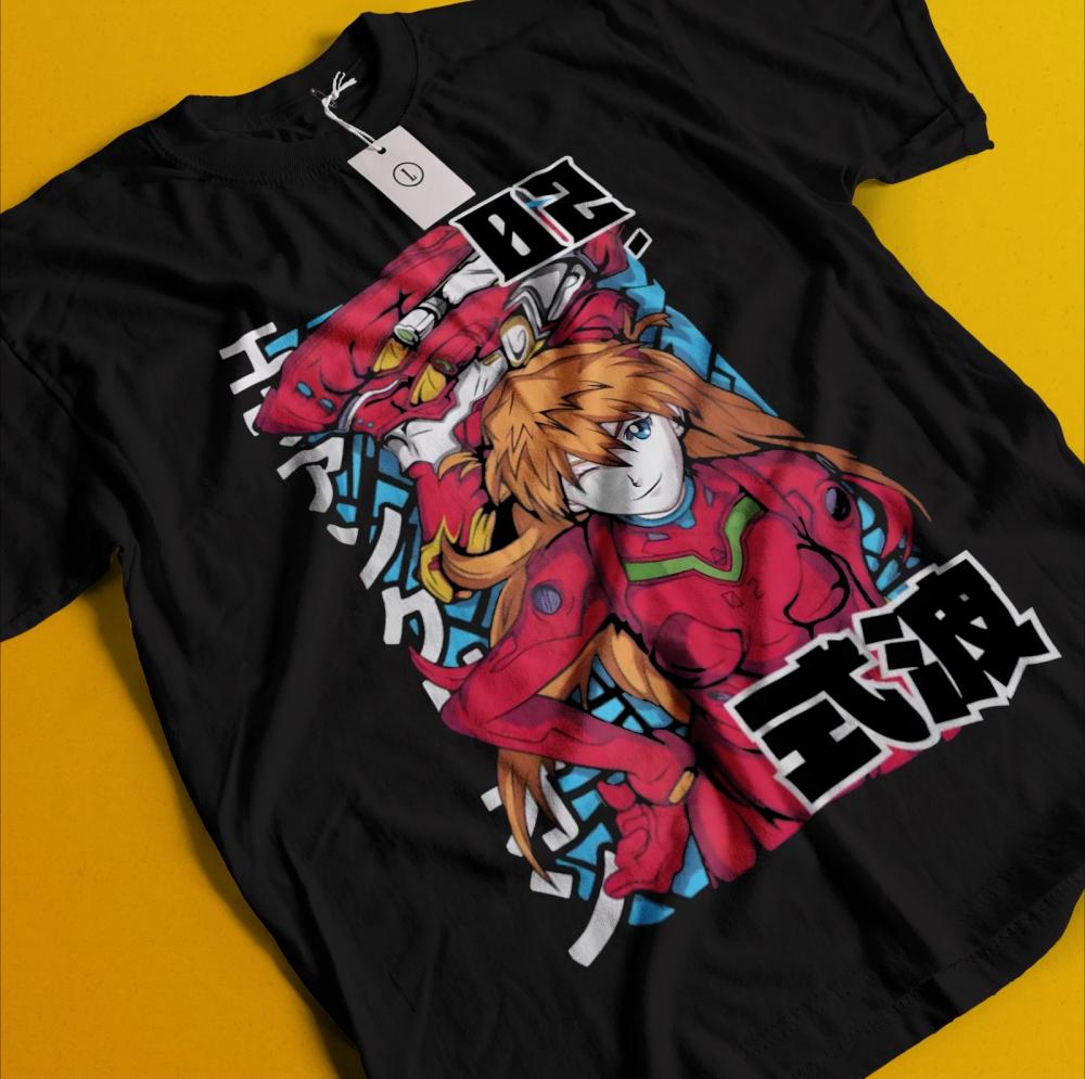 Летняя Новая Футболка Ева Единица 01 Футболка Neon Genesis Evangelion для Мужчин Женщин Японский Аниме Рубашка Унисекс Высококачественный Хлопок Топ с Коротким Рукавом