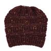 Women's Trendy Autumn and Winter Warm Hat Ladies Fashion Outdoor Knitted Woolen Pullover Hat