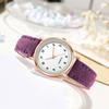 Luminous Watch For Women Fashion Casual Leather Belt Watches Simple Ladies Frosted Round Digital Quartz Wristwatches Reloj Mujer