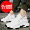 Модные кроссовки Мужская обувь на платформе Весна Лето Обувь для невидимого увеличения роста Мужская 10 см Стельки Внутреннее увеличение высоты Сетчатая спортивная обувь