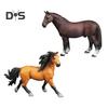 Модель лошади Реалистичная ПВХ Фигурка лошади Статуэтка Скульптура Украшение для дома офиса рабочего стола Орнамент Детская образовательная игрушка животное