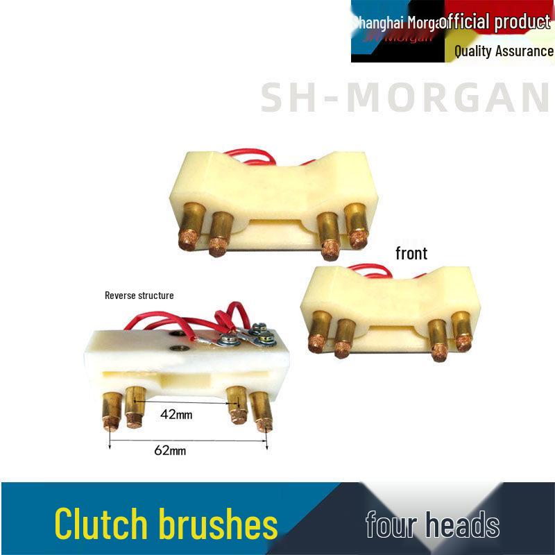 Cylindrical Clutch Carbon Brush Copper Round Screw Rod 6x38 8x30/40