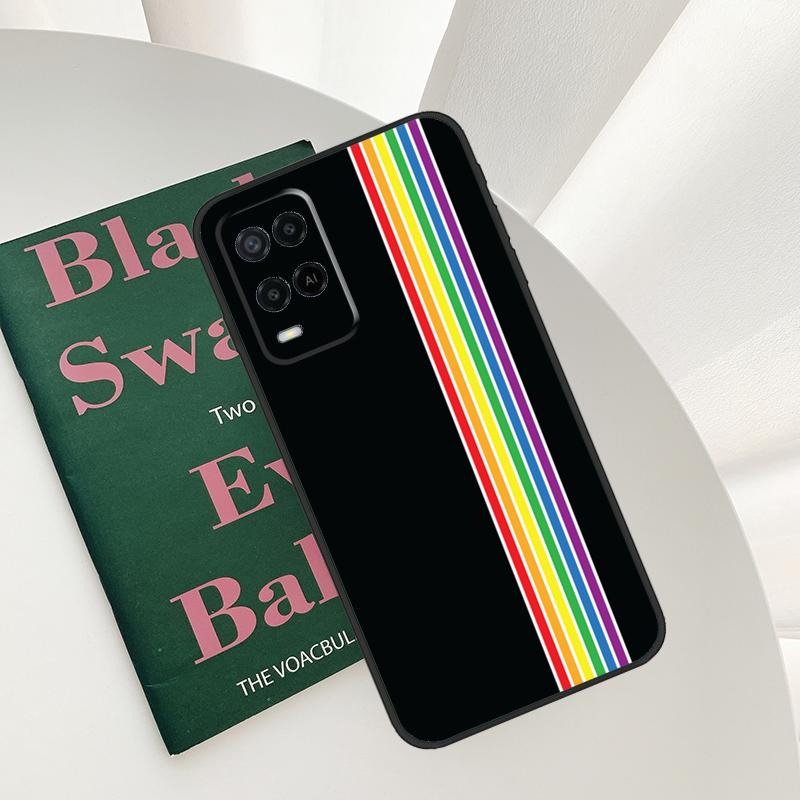 Heart Rainbow Gay Pride LGBT Case For Oppo A52 A72 A76 A96 A54 A74 A94 A54S A57S A58 A78 A98 A57 A77 A15 A16 A17 Cover