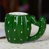 Nordic Creative Cactus Ceramic Water Cup Mug Couple Gift Cup Plant Shape Creative 3D Advertising Cup