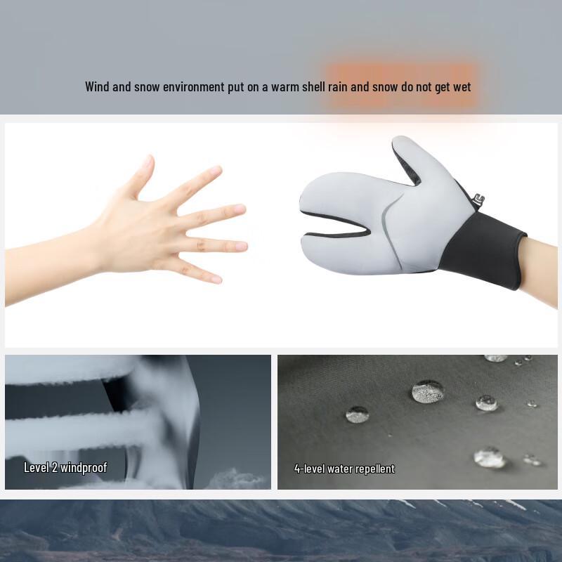 Перчатки зимние теплые полнопалые Beneath the Banana LS000