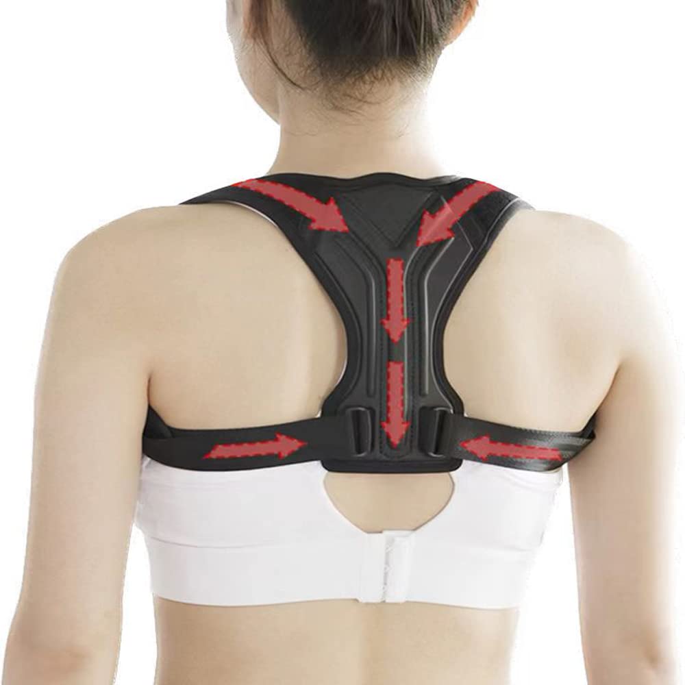 Корректор осанки для мужчин, женщин, взрослых и детей, полностью регулируемые ремни, легкий корсет - улучшает осанку, снимает боли в спине, плечах и позвоночнике