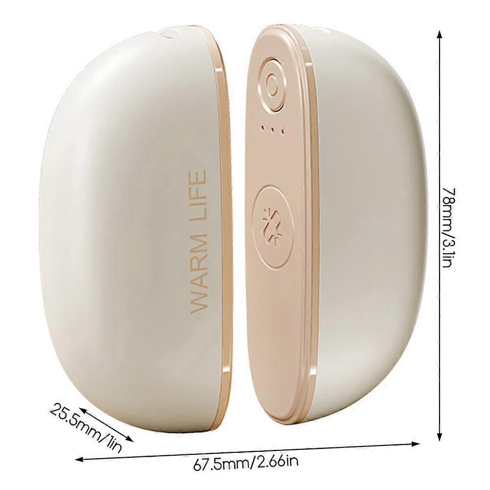 Dual Magnetic Hand Warmers 2-in-1 Portable Electric Handwarmer Rechargeable Pocket Heater Long-Lasting Warmth for Winter