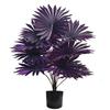 Фиолетовая искусственная пальма, реалистичная искусственная пальма, тропические листья, искусственные пальмовые ветви для Хэллоуина, Рождества, внутреннего и наружного декора