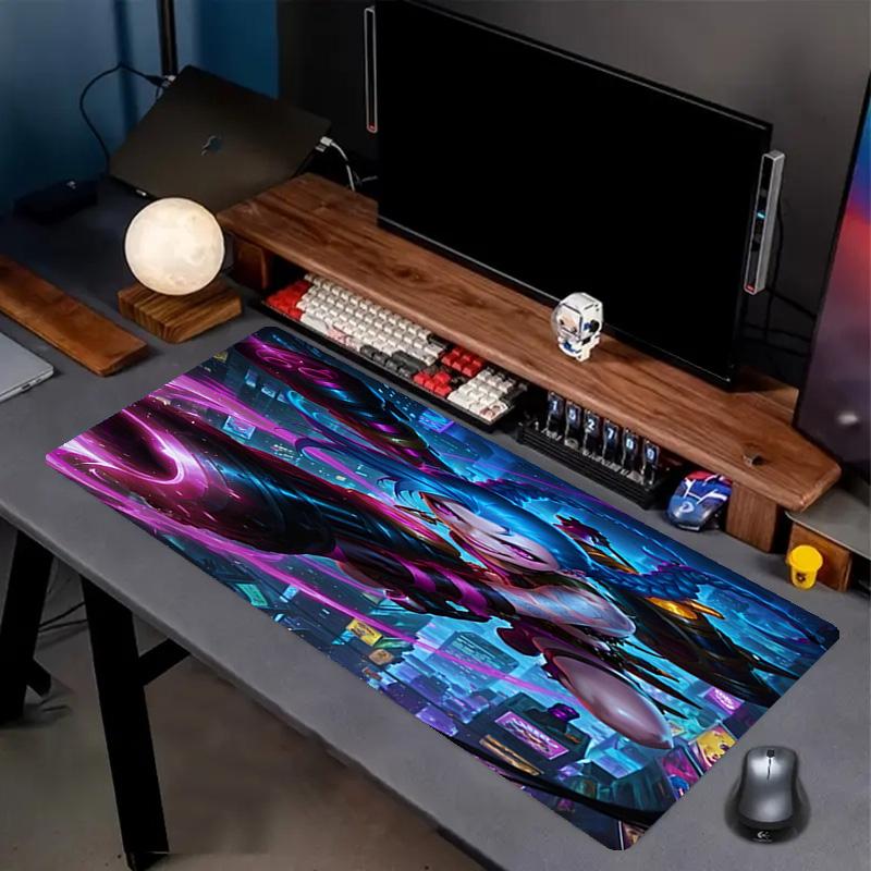 Jinx Print Mouse Pad, Anti‑Slip Desktop keyboard Mat, for PC Laptop Gaming Working Daily Use, Cool Festival Surprise Gift