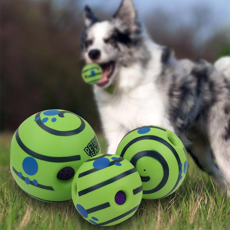 Wobble Wag Giggle Ball Dog Toy Fun Giggle Sounds on Roll Or Shake as Seen on TV Pet Attention Toy for Dogs