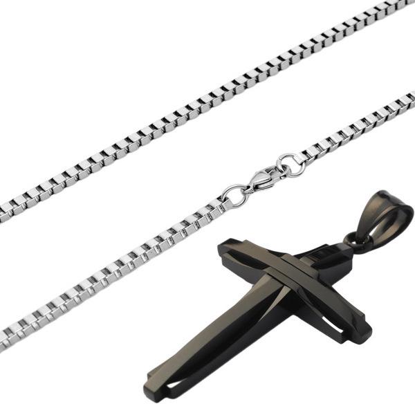 Мужское ожерелье из титановой стали, многослойное комбинированное большое ожерелье, ювелирные изделия из нержавеющей стали, женская мода, универсальные аксессуары в стиле хип-хоп