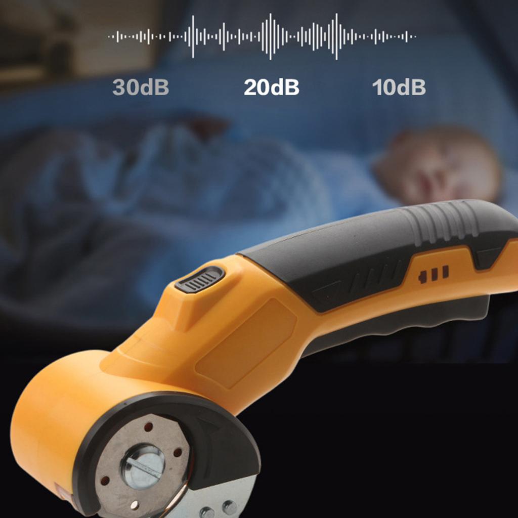 Беспроводные электрические ножницы для ткани, литиевая машина для резки ткани для быстрой обрезки текстиля с защитным кожухом