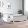 VidaXL Bed Frame with Drawers White 90x190 Cm Single 3103479