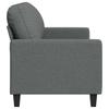 3 Seater Sofa Dark Grey 180 cm Fabric