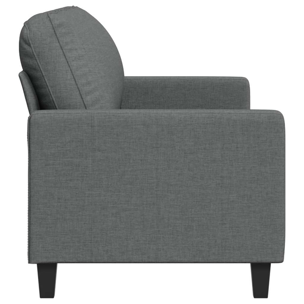 3 Seater Sofa Dark Grey 180 cm Fabric