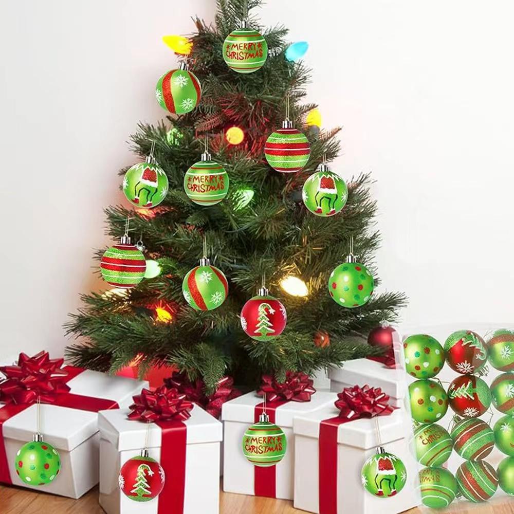 Runtowo 12pcs 6cm Christmas Balls Christmas Tree Pendant Merry Christmas Decor for Home Xmas Gifts Navidad 2026 New Year 2026
