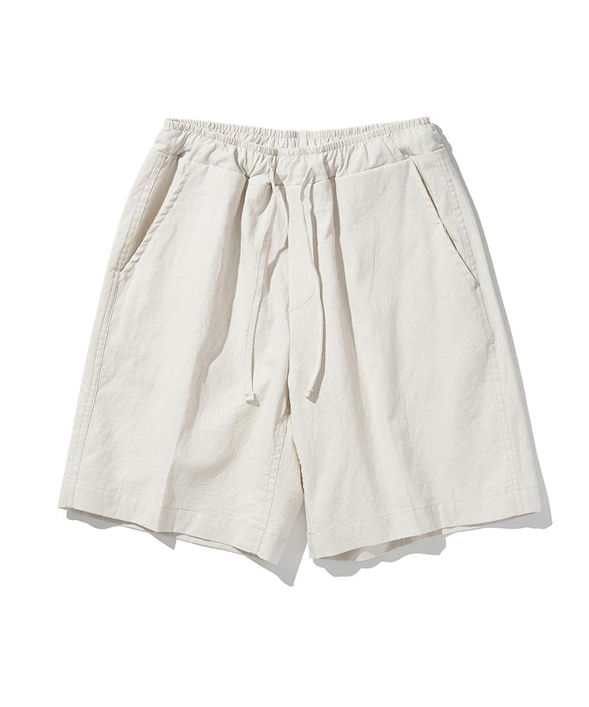 MOAA Soso Linen Half Pants (Ivory)