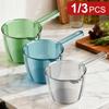 1/3 шт. Прозрачный ковш для воды с короткой ручкой, Ковш для воды, Утолщенный совок для воды, Прочный кувшин для ванны, Кружка для купания